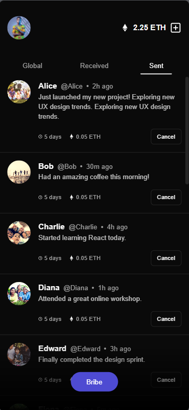 Bribe (Mobile & iPad Views Only)