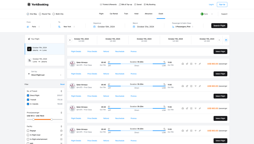 YorkBooking - Booking Webapp